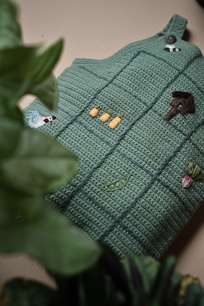 Little Farm romper - Sage