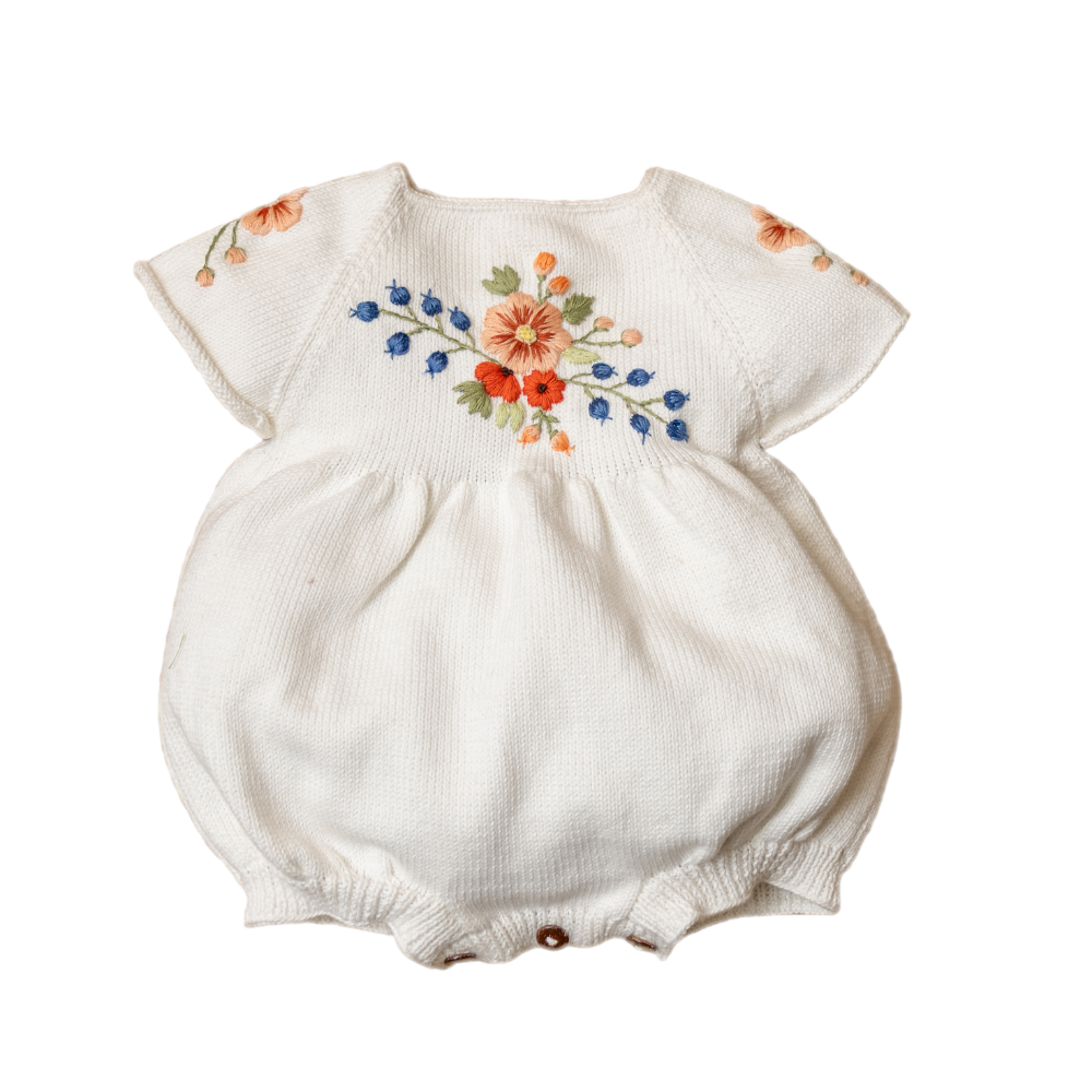 Midsummar romper (Cotton) - Marshmellow