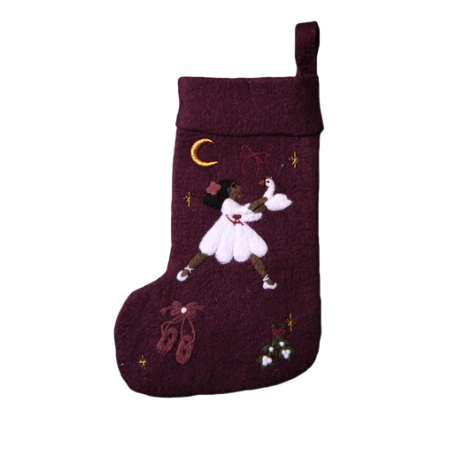 Odette 2 Stocking - Dark Grape