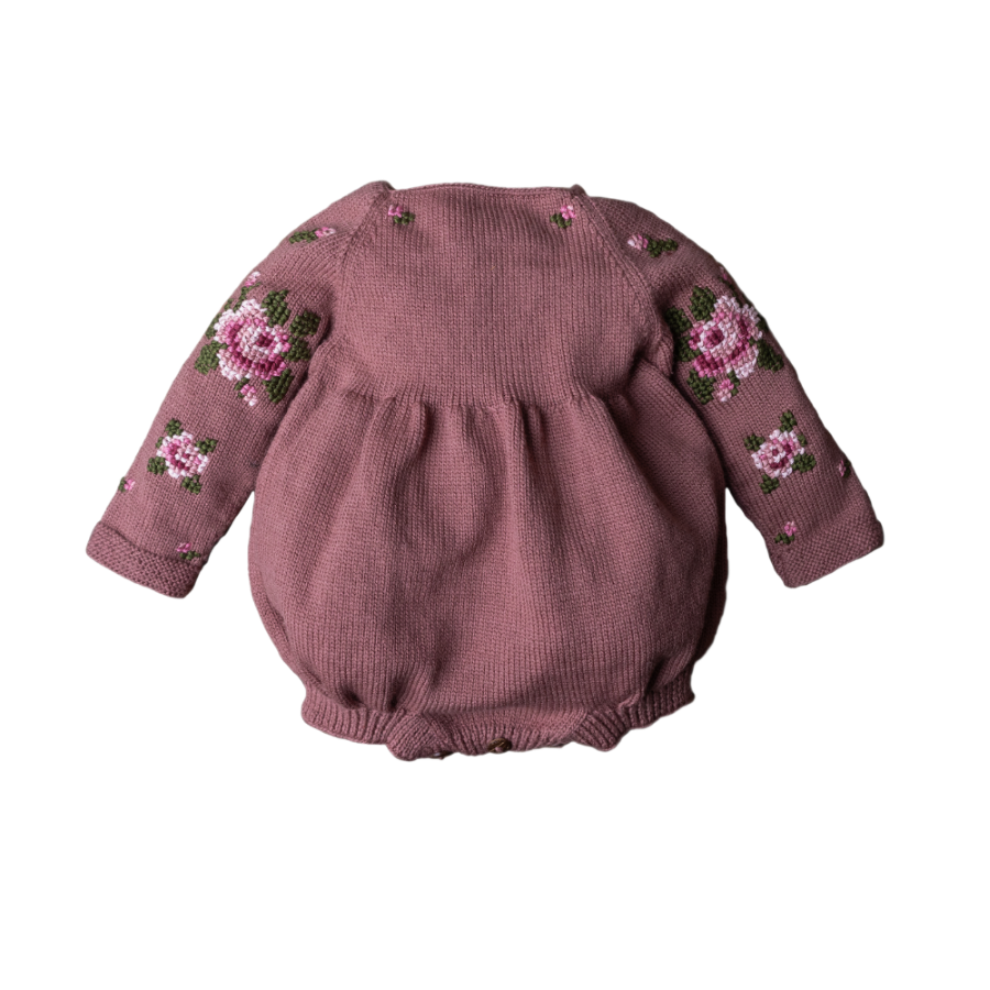 Heirloom Rose romper - Blush