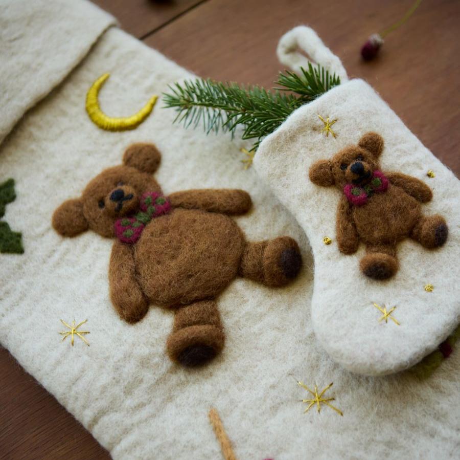Mini Stocking Teddy Bear