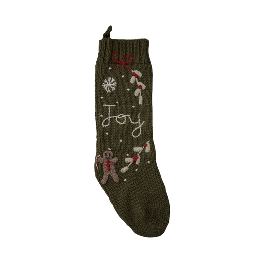 Gingerbread Stocking - Moss