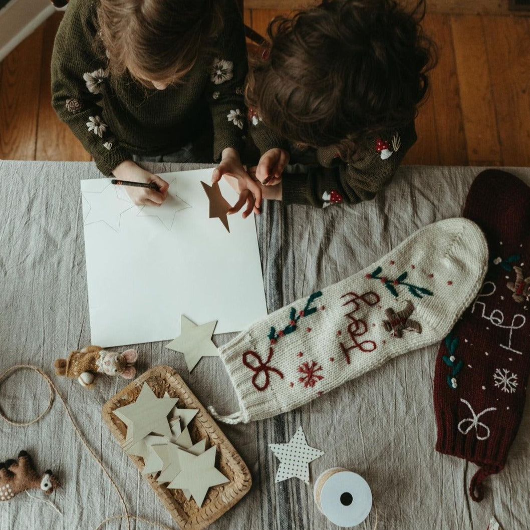 Gingerbread Stocking - Dark Grape