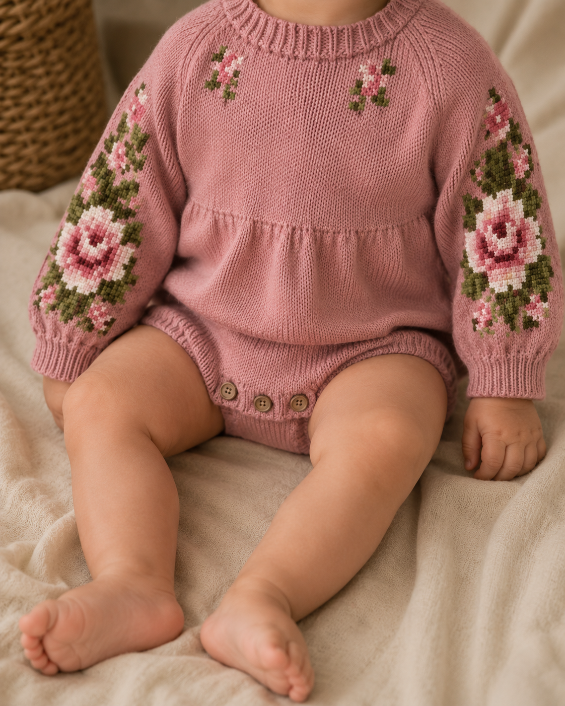 Rose romper - Blush