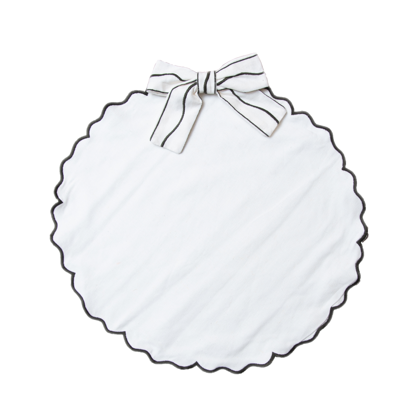 Christmas Bow placemat - Cream White