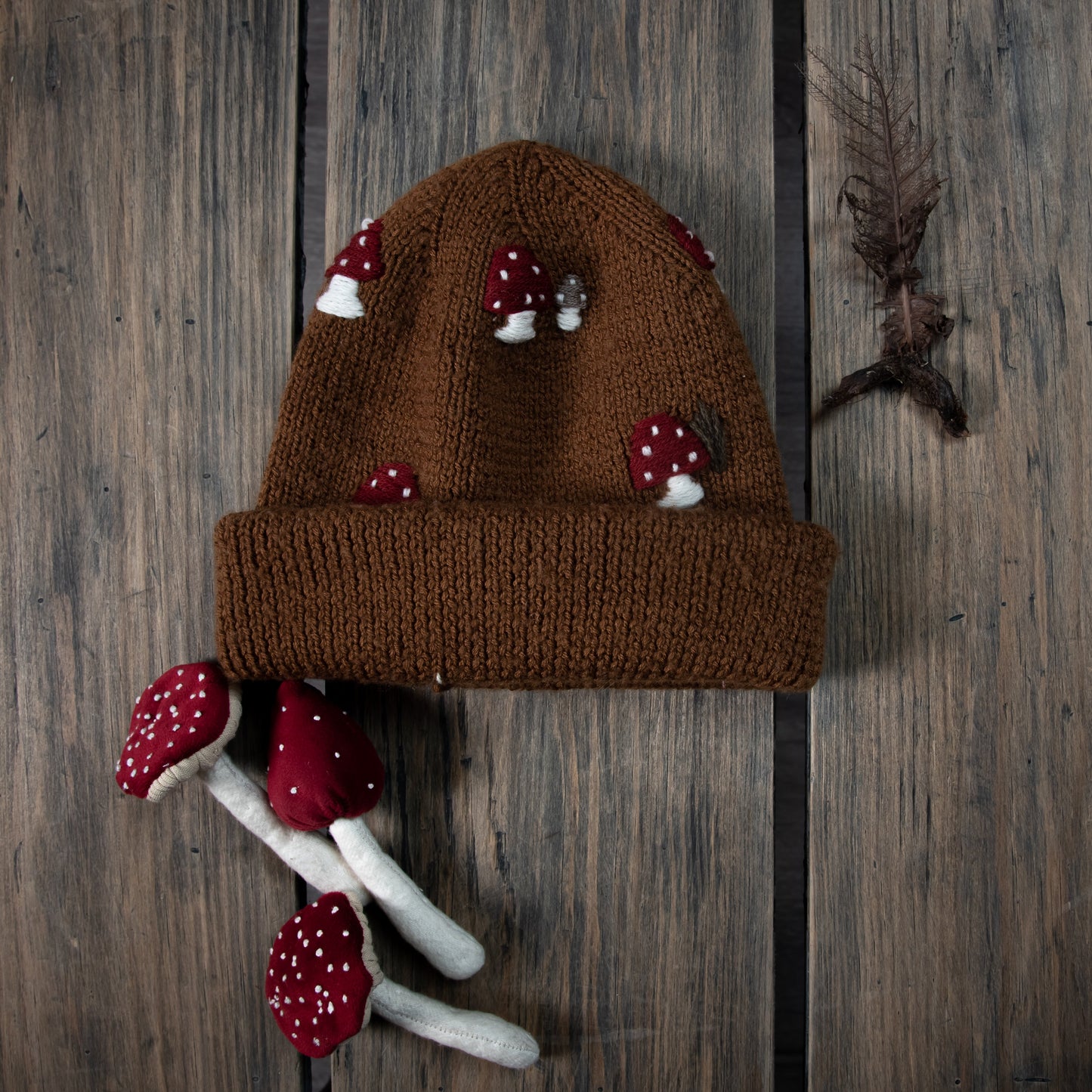 Mushroom beanie - Caramel