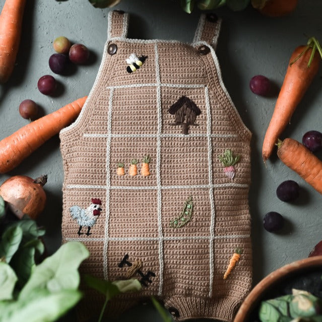 Little Farm romper - Malt