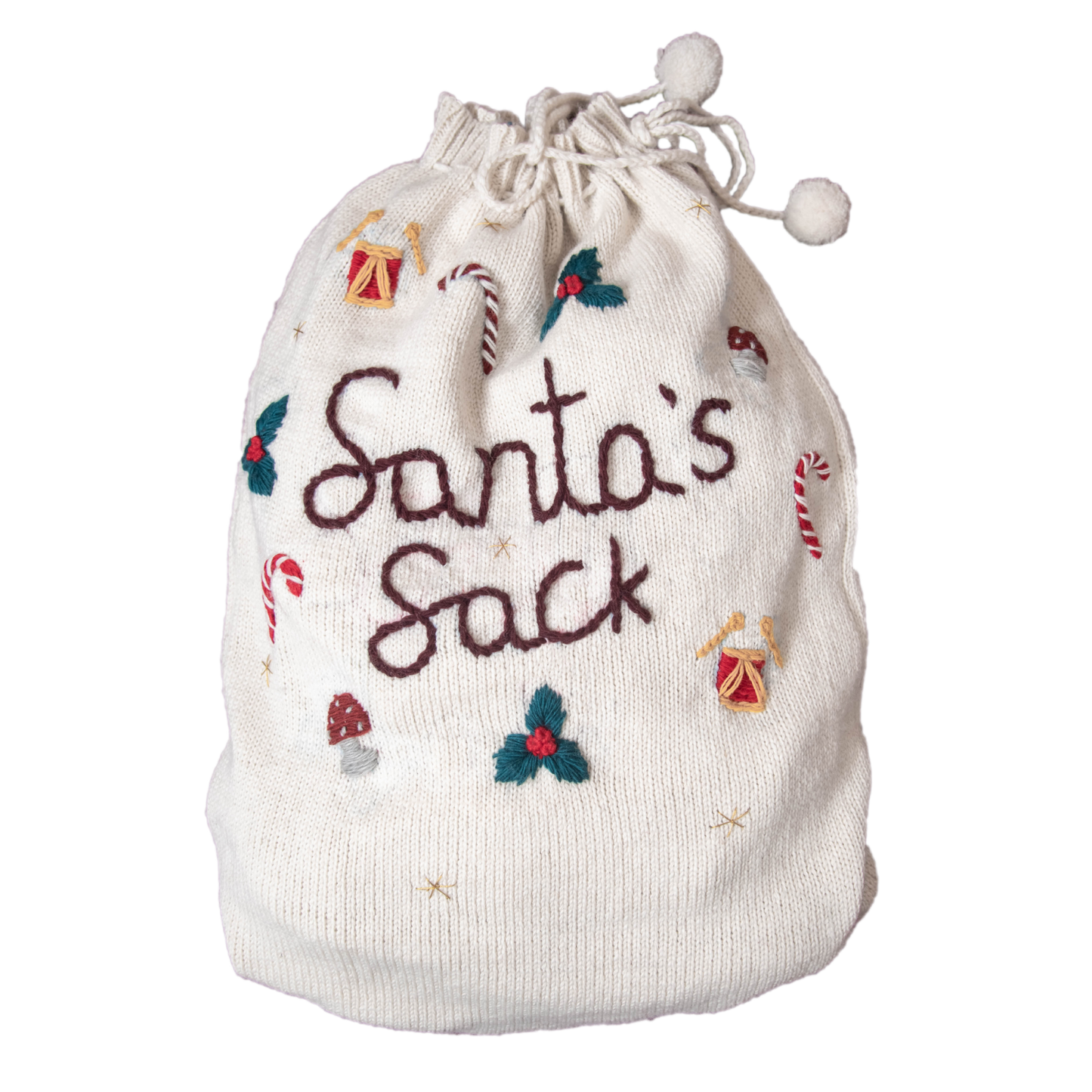 Christmas Santa Sack - Cream