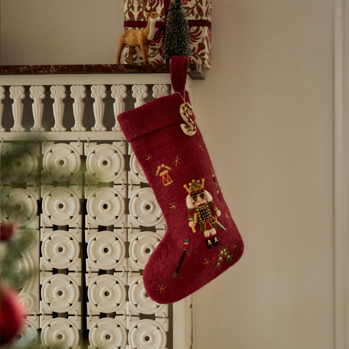 Nutcracker Stocking - Red