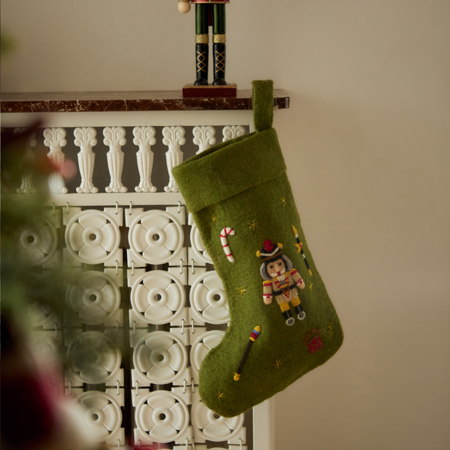 Nutcracker Stocking - Green