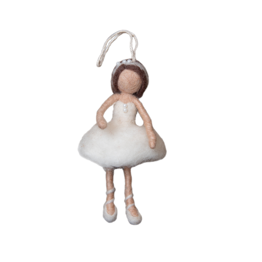 Ballerina Ornament - White