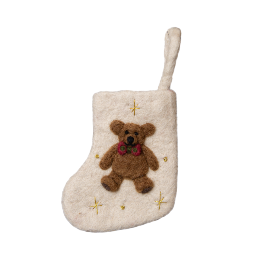 Mini Stocking Teddy Bear