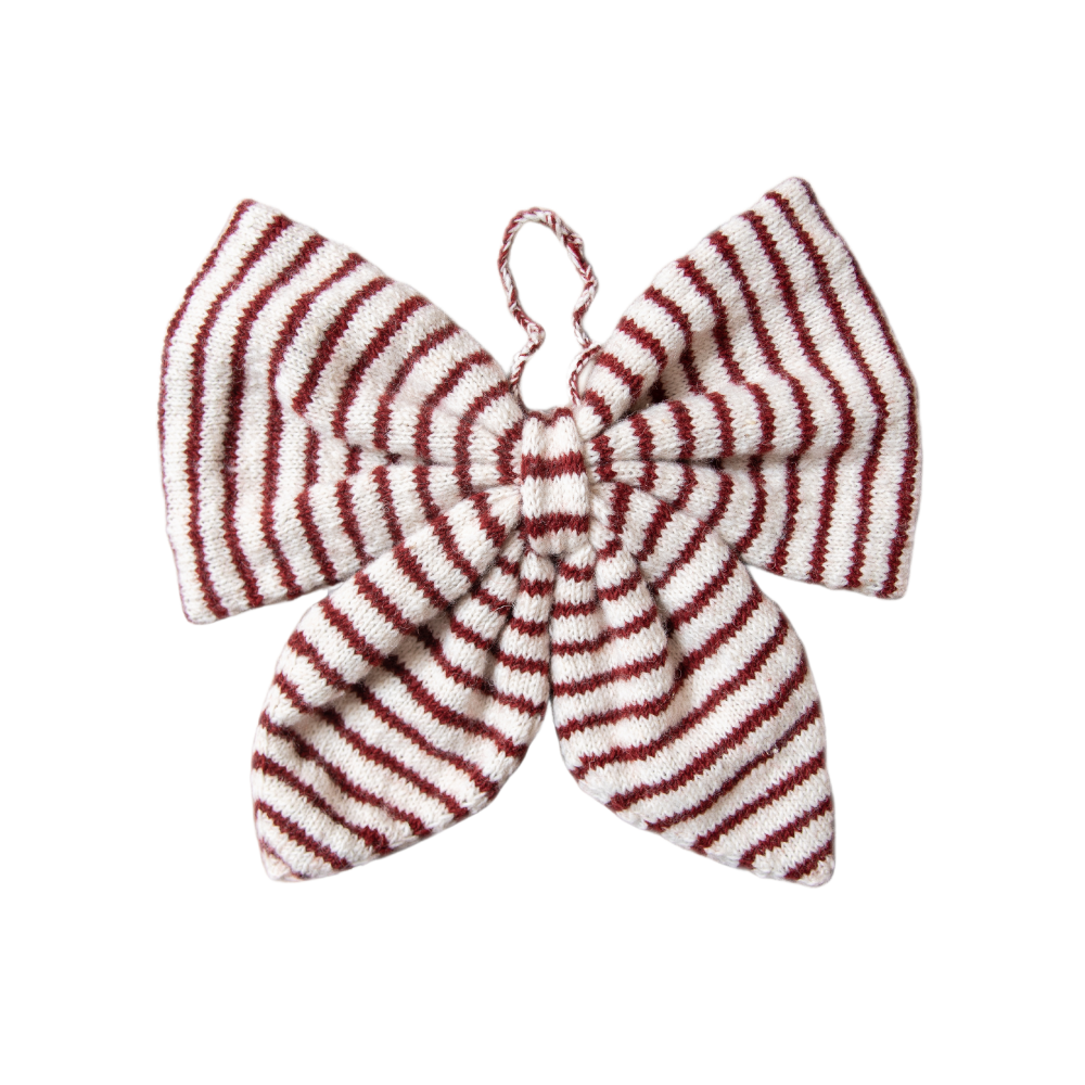 Big Christmas bow - Stripe Red