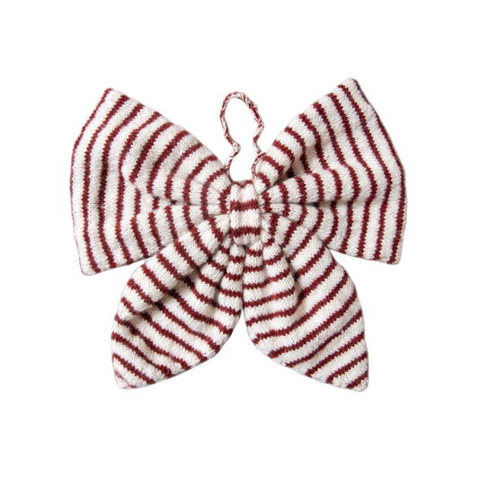 Big Christmas bow - Stripe Red