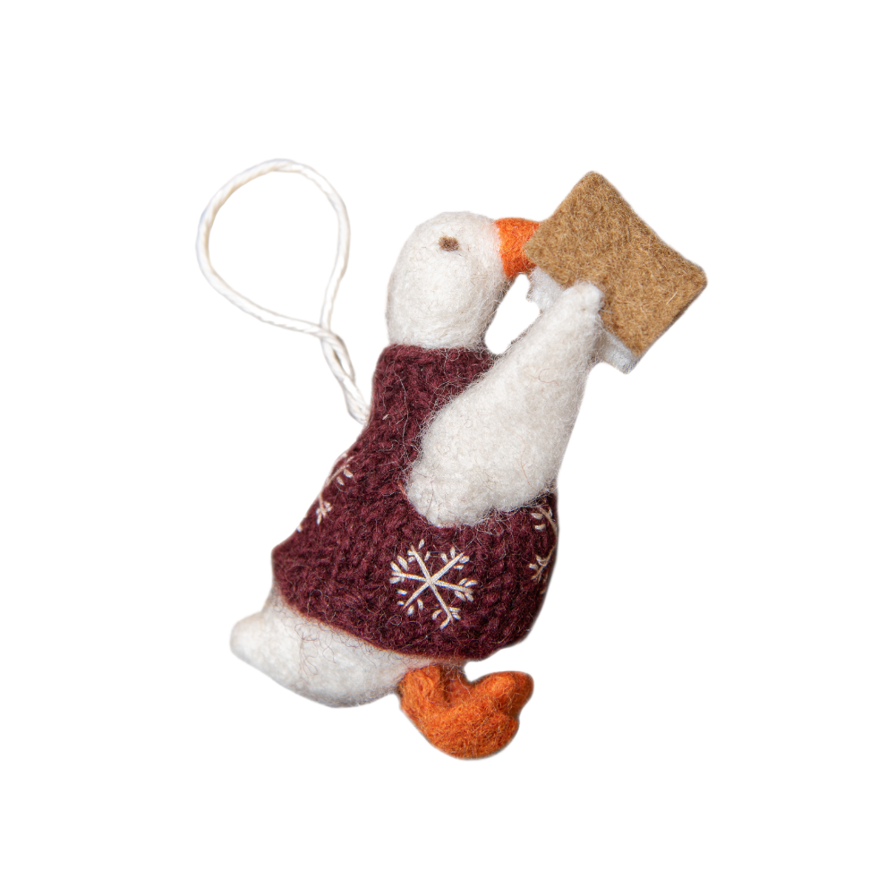 Goose with Vest - Red