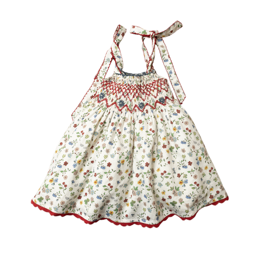 strap floral dress for kids