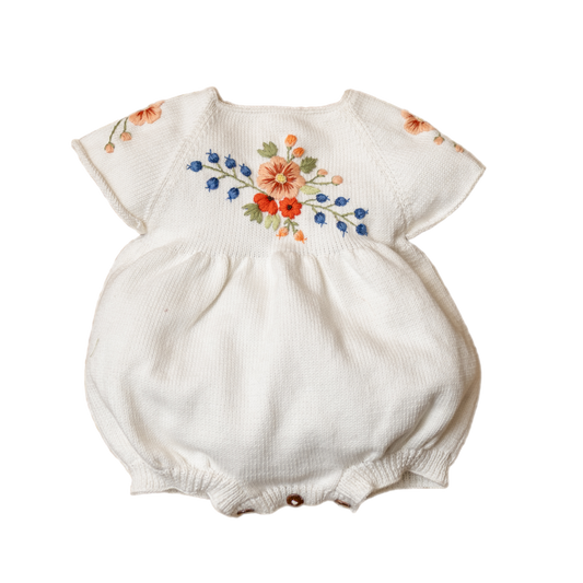 Midsummar romper (Cotton) - Marshmellow