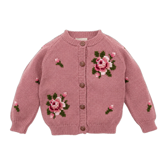Rose cardigan - Blush