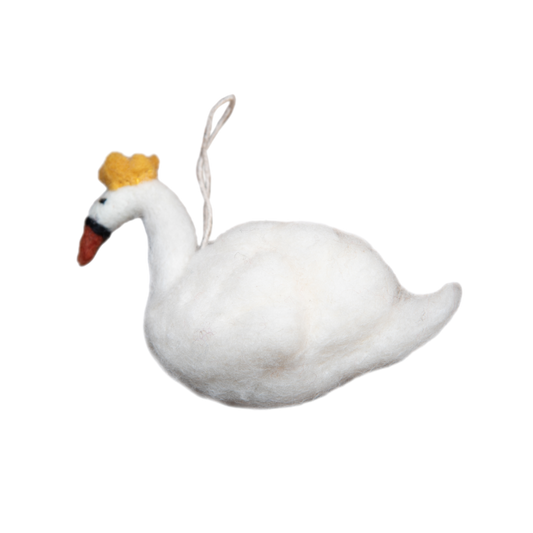 Swan Ornament - White