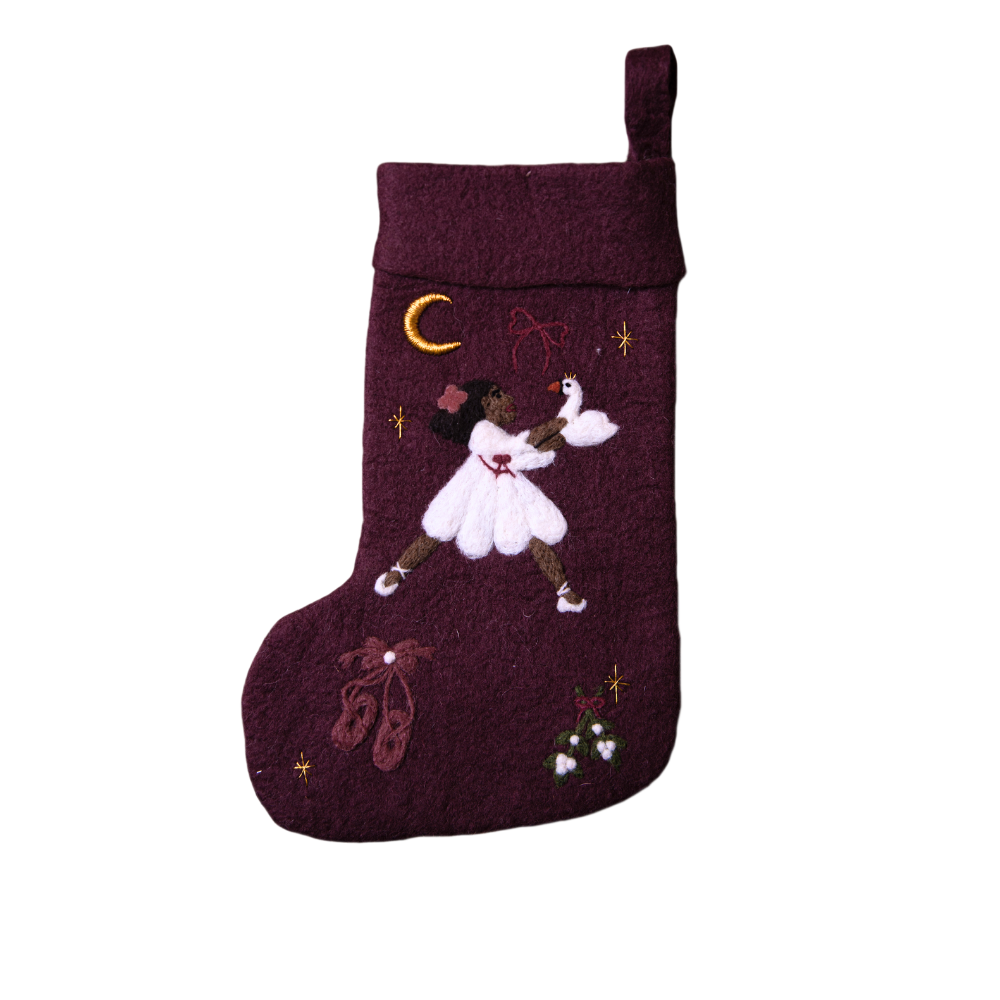 Odette 2 Stocking - Dark Grape