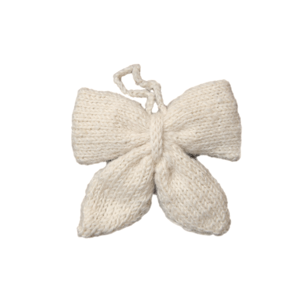 Little Bow ornament - Cream White