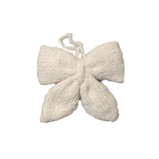 Little Bow ornament - Cream White