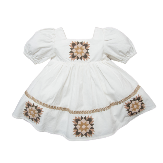 Patchwork dress - Marshmellow
