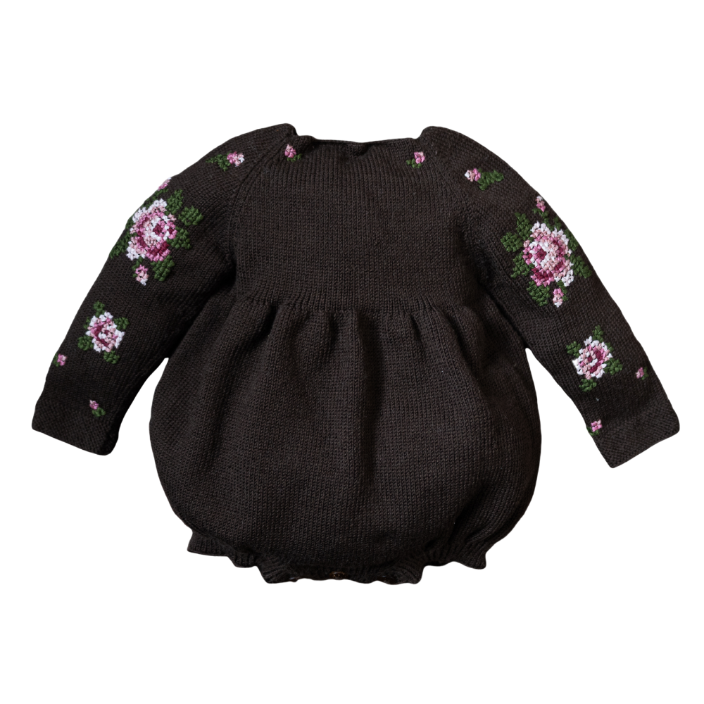Rose romper - Chocolate