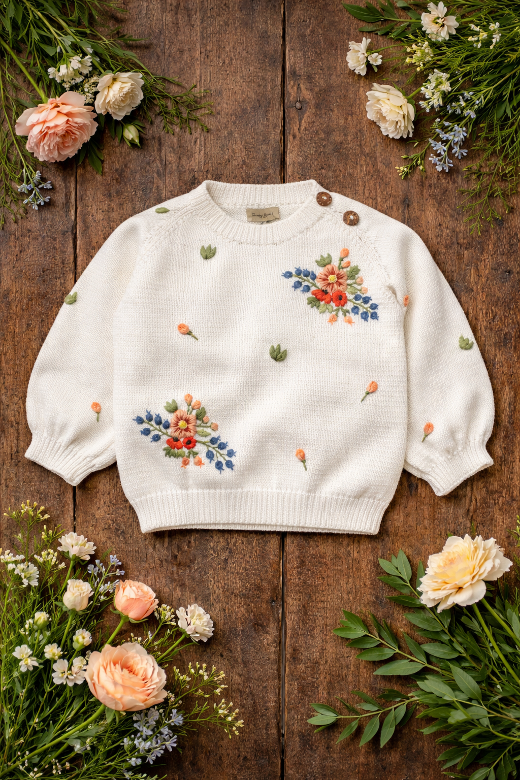 Midsummar sweater (Cotton) - Marshmellow