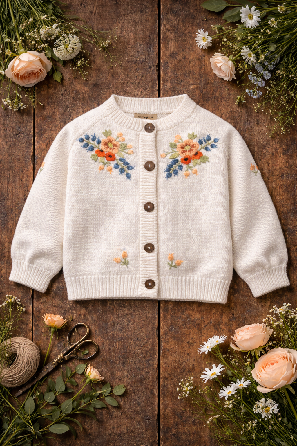 Midsummar cardigan (Cotton) - Marshmellow