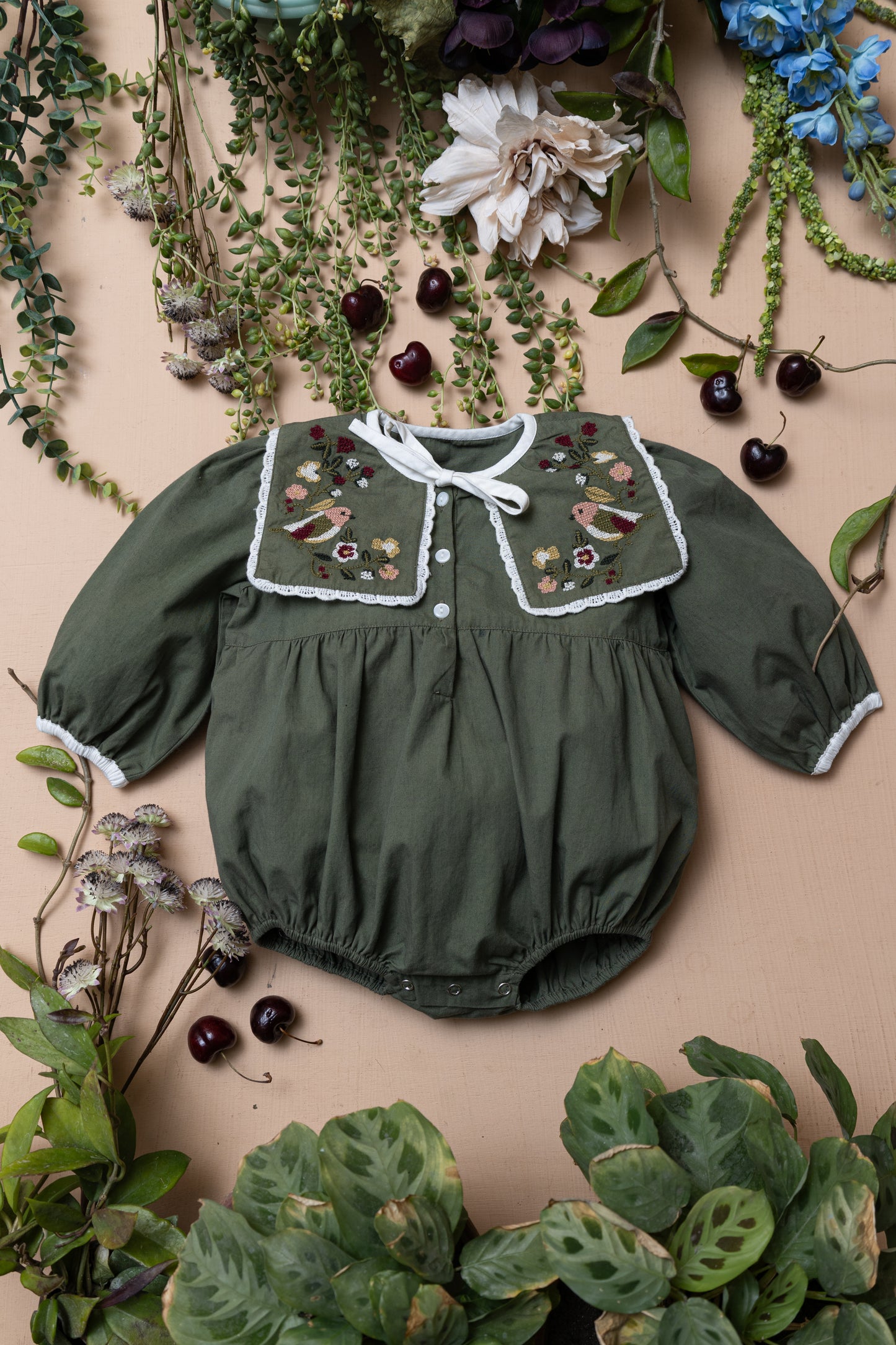 Maya romper - Moss