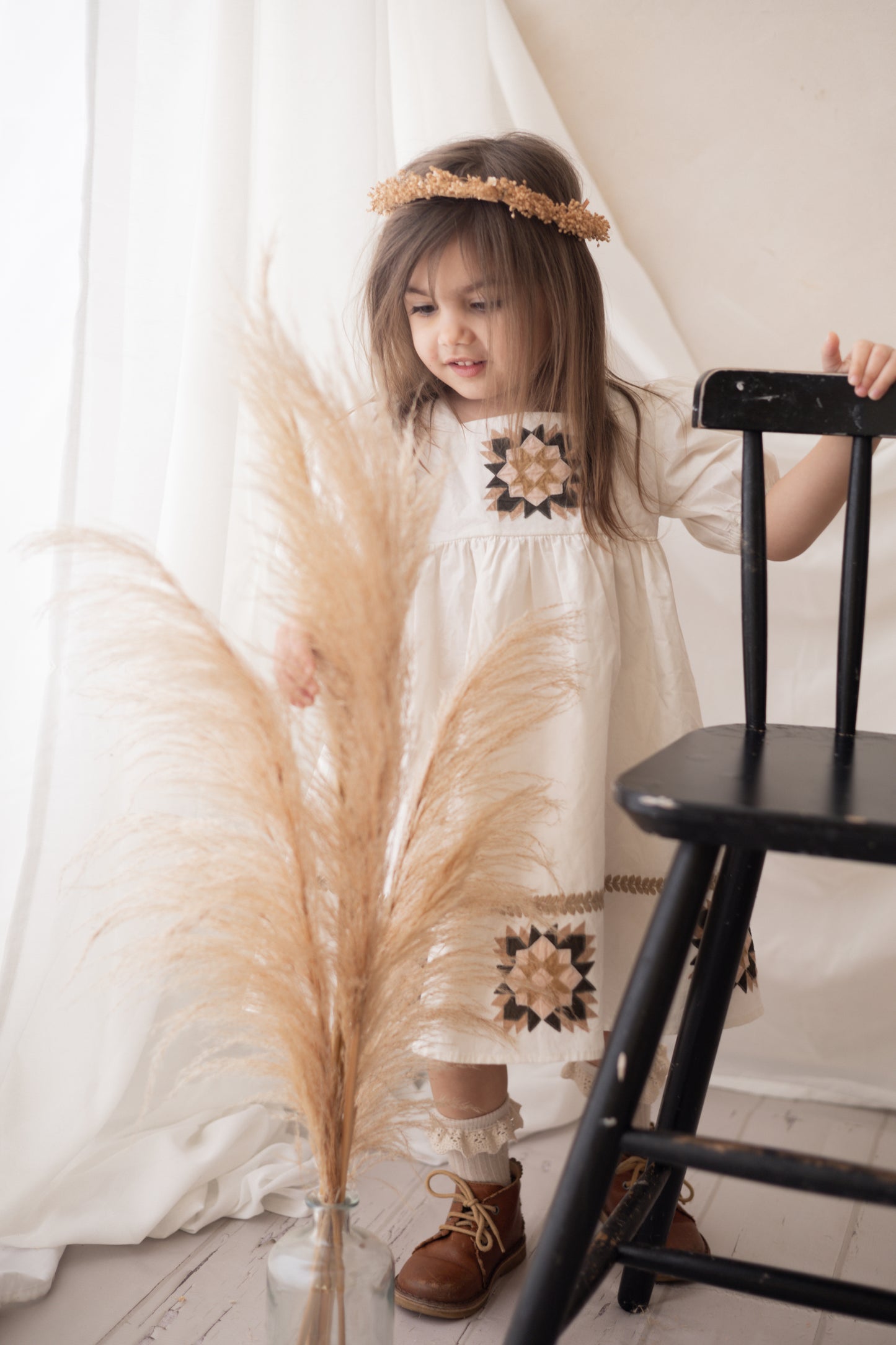 Patchwork dress - Marshmellow
