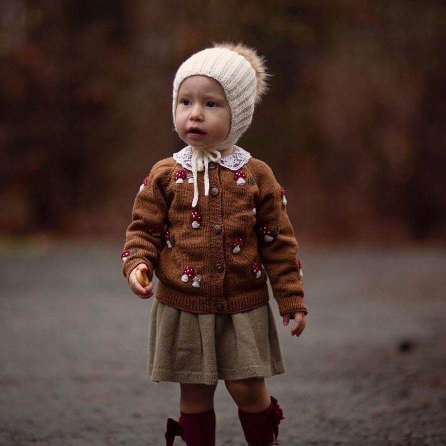 Mushroom cardigan - Caramel