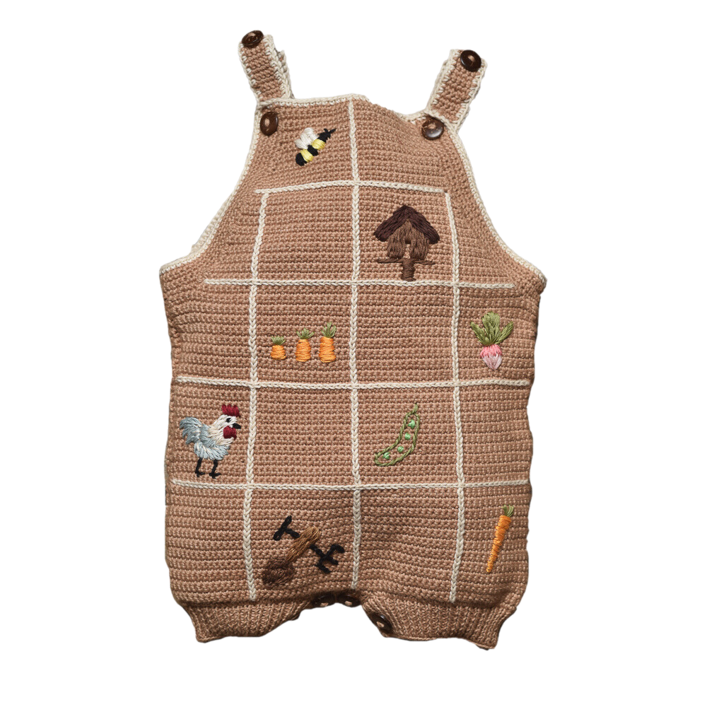 Little Farm romper - Malt