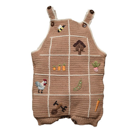 Little Farm romper - Malt