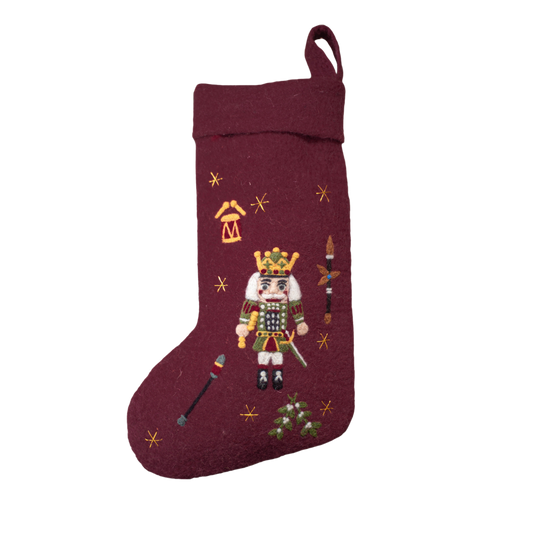 Nutcracker Stocking - Red