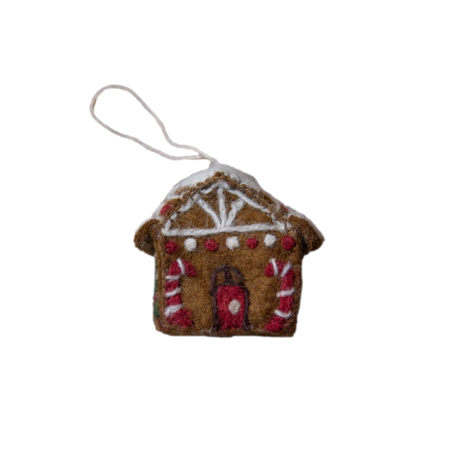 Gingerbread House Ornament - Brown