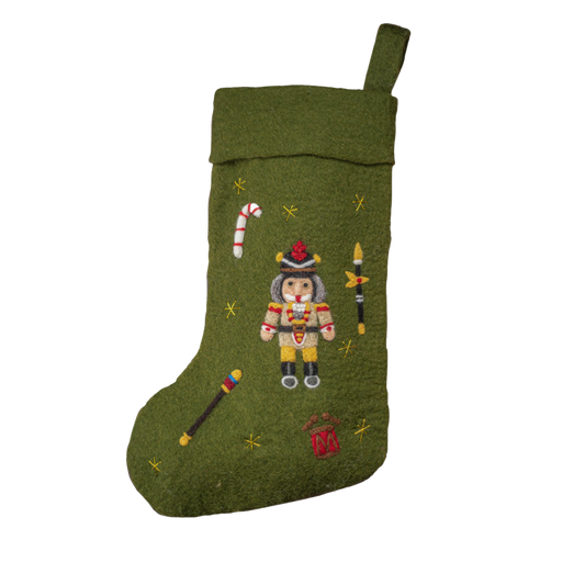 Nutcracker Stocking - Green