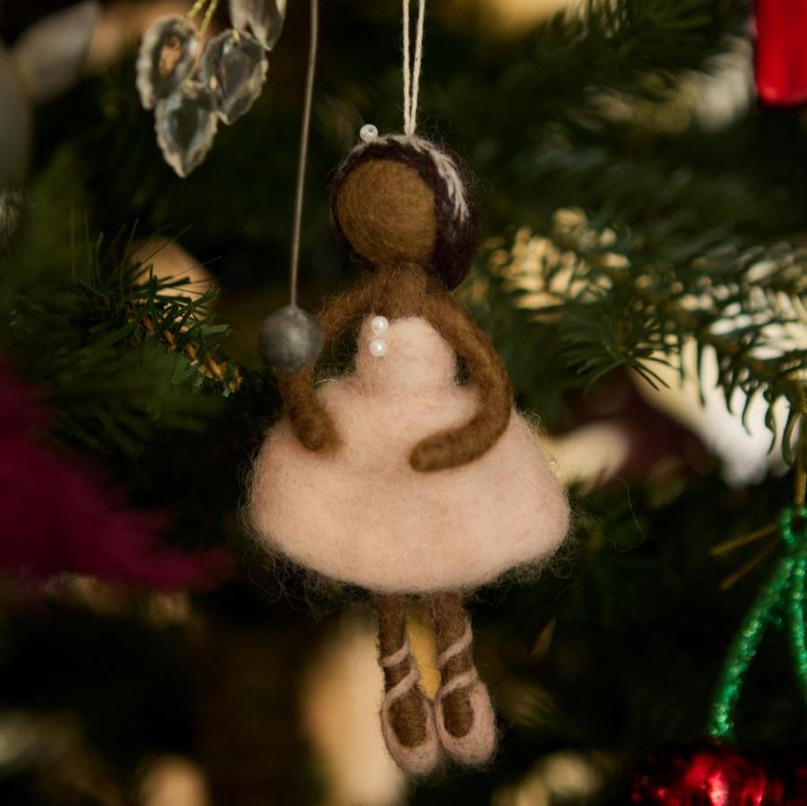 Ballerina Ornament - Pink