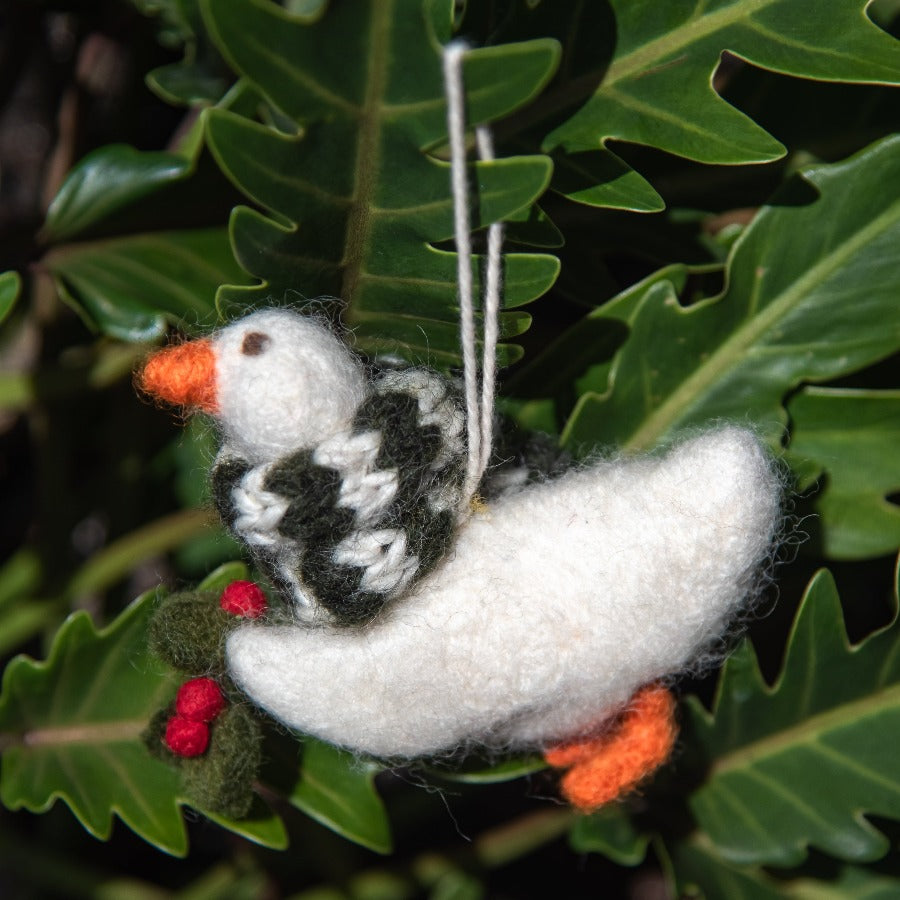 Goose with Scarf ornament