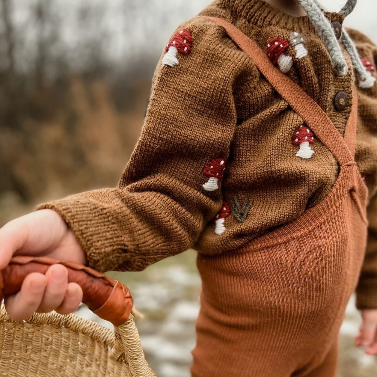 Mushroom cardigan - Caramel