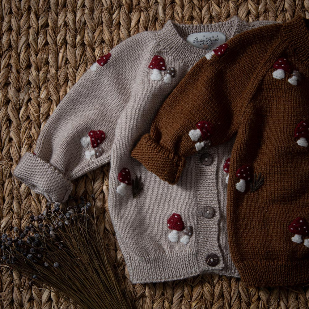 Mushroom cardigan - Caramel