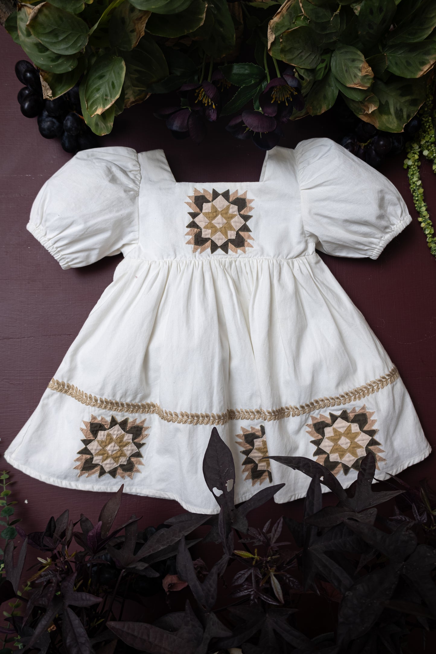 Patchwork dress - Marshmellow