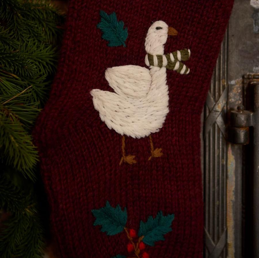 Goose Stocking - Dark Grape