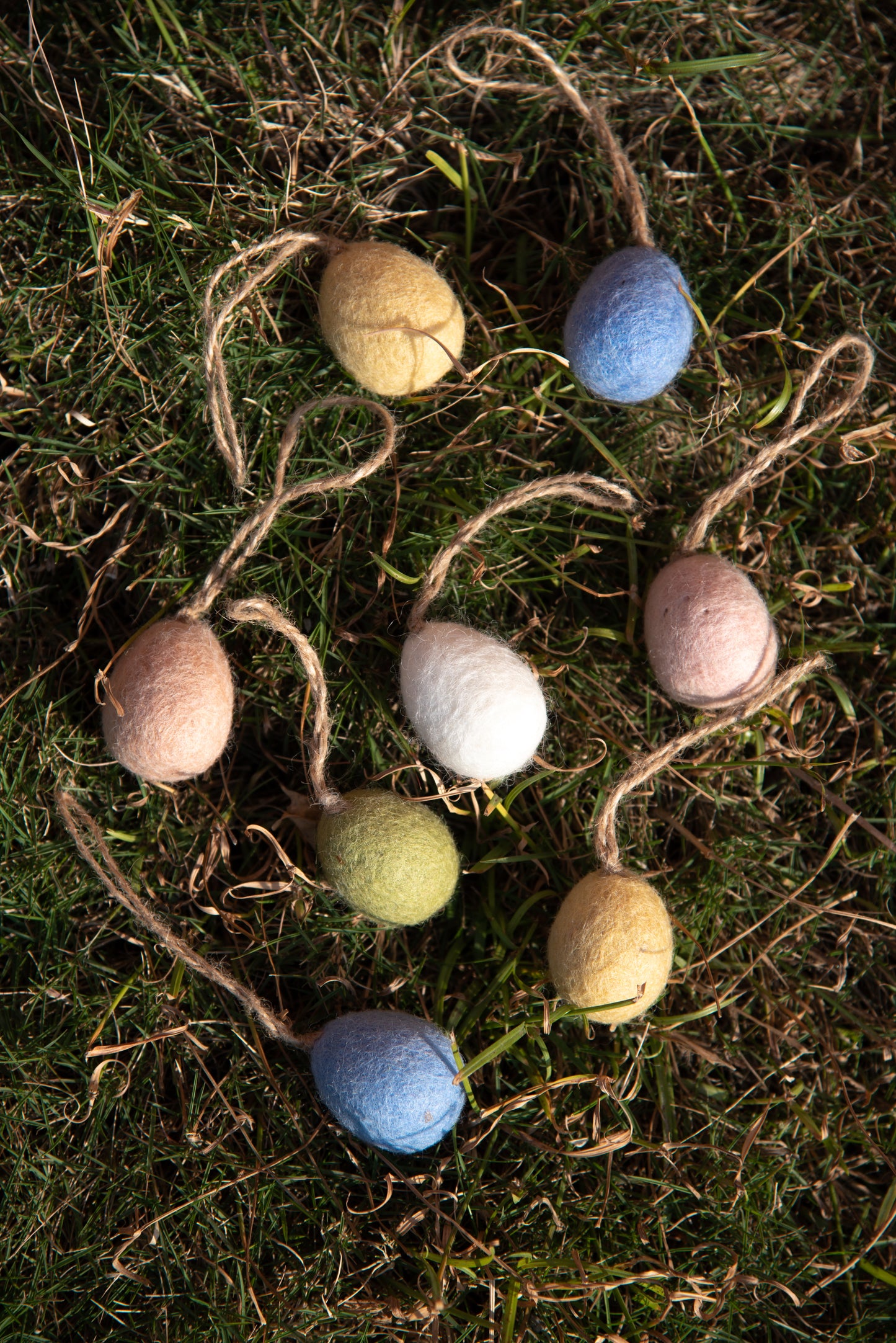 Set of Plain Mini Artisan Egg Ornaments