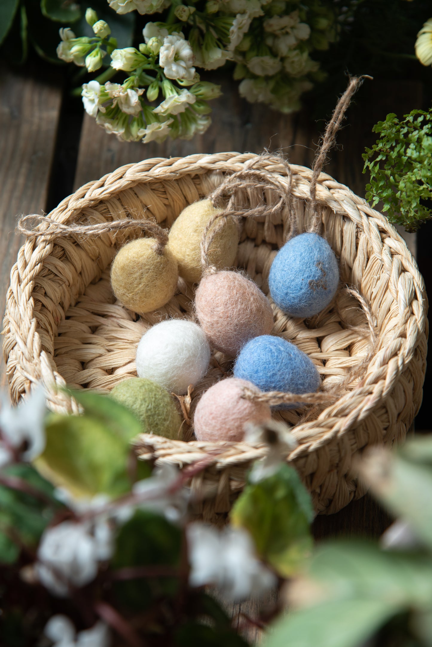 Set of Plain Mini Artisan Egg Ornaments