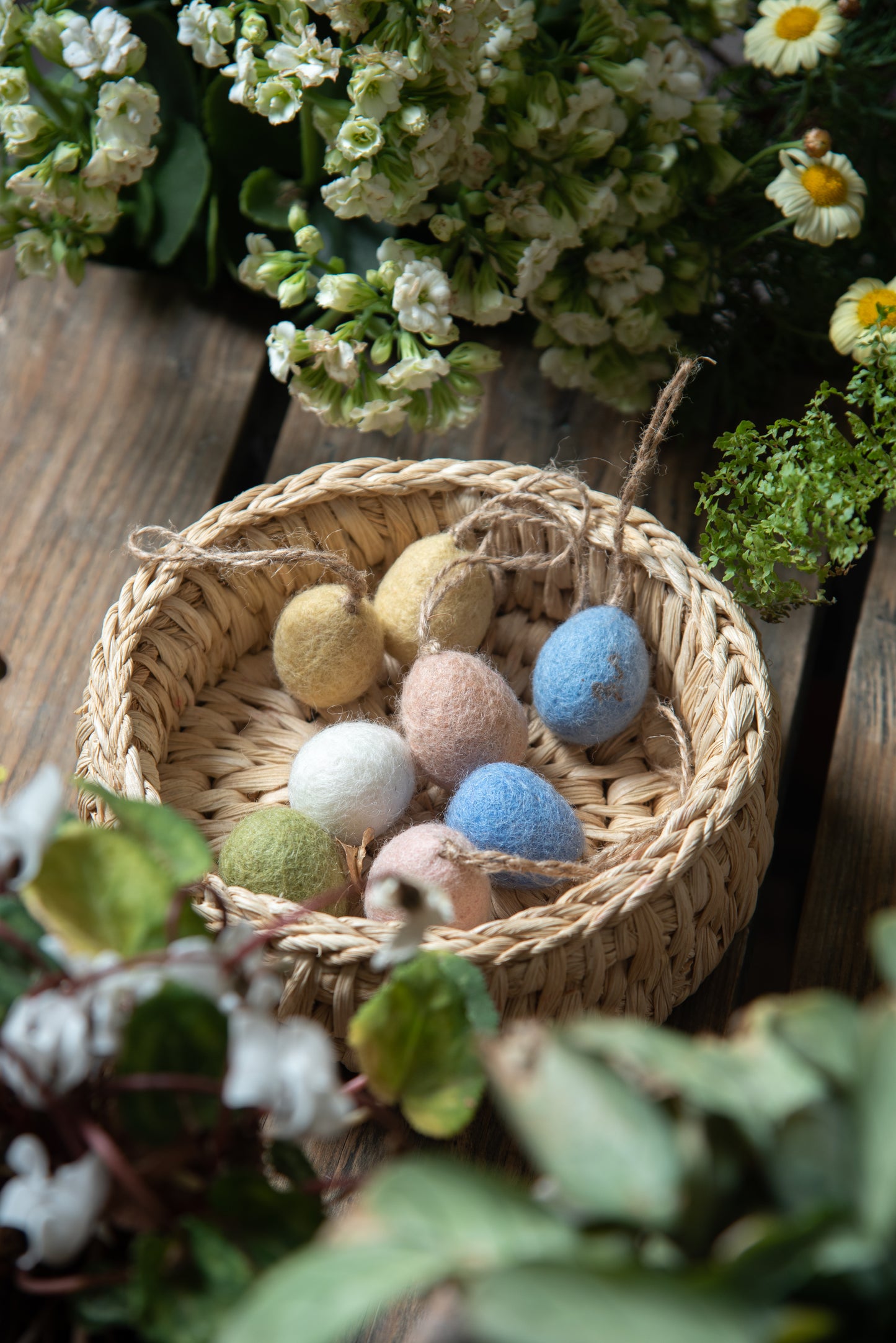 Set of Plain Mini Artisan Egg Ornaments