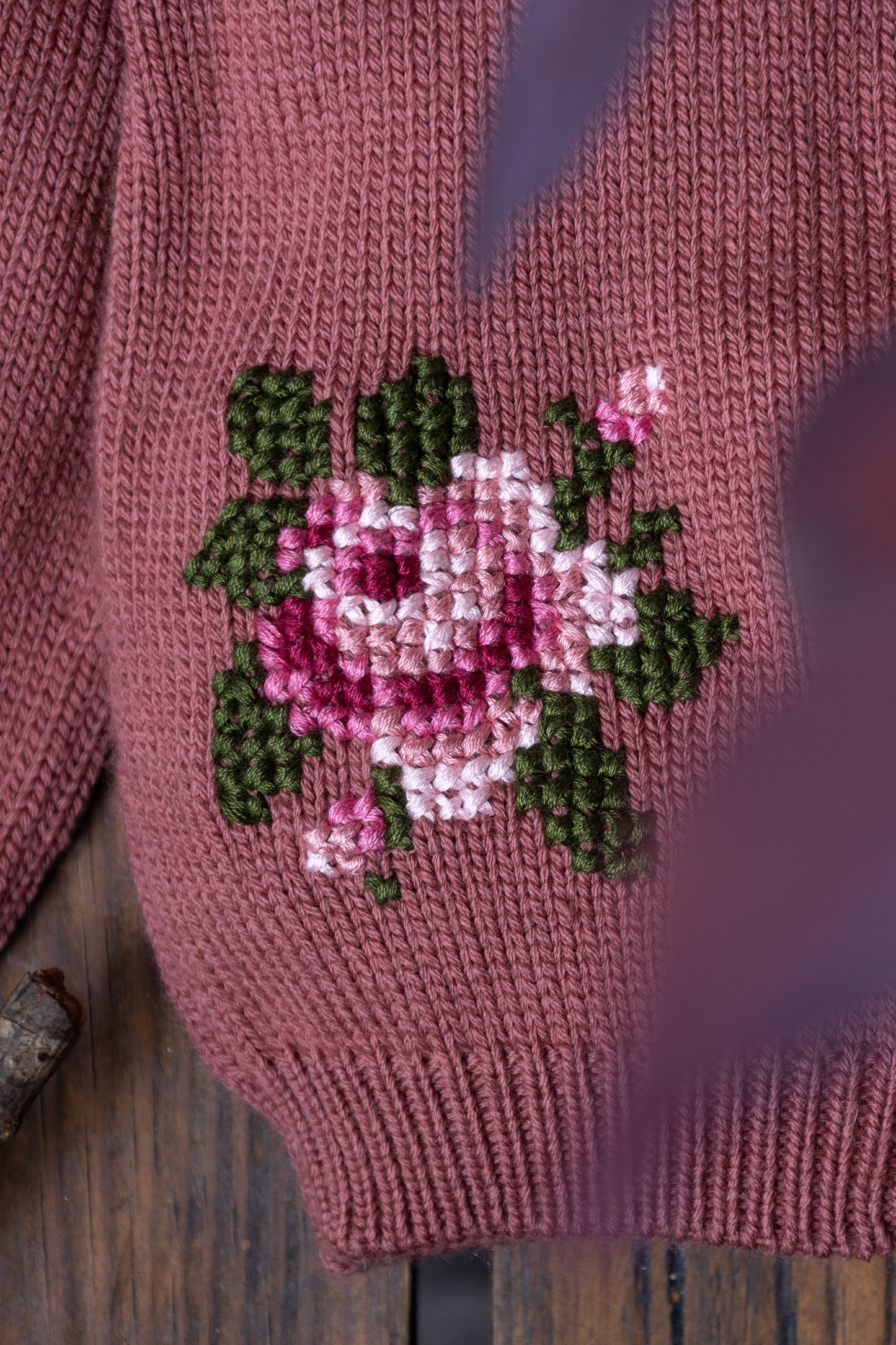 Rose cardigan - Blush