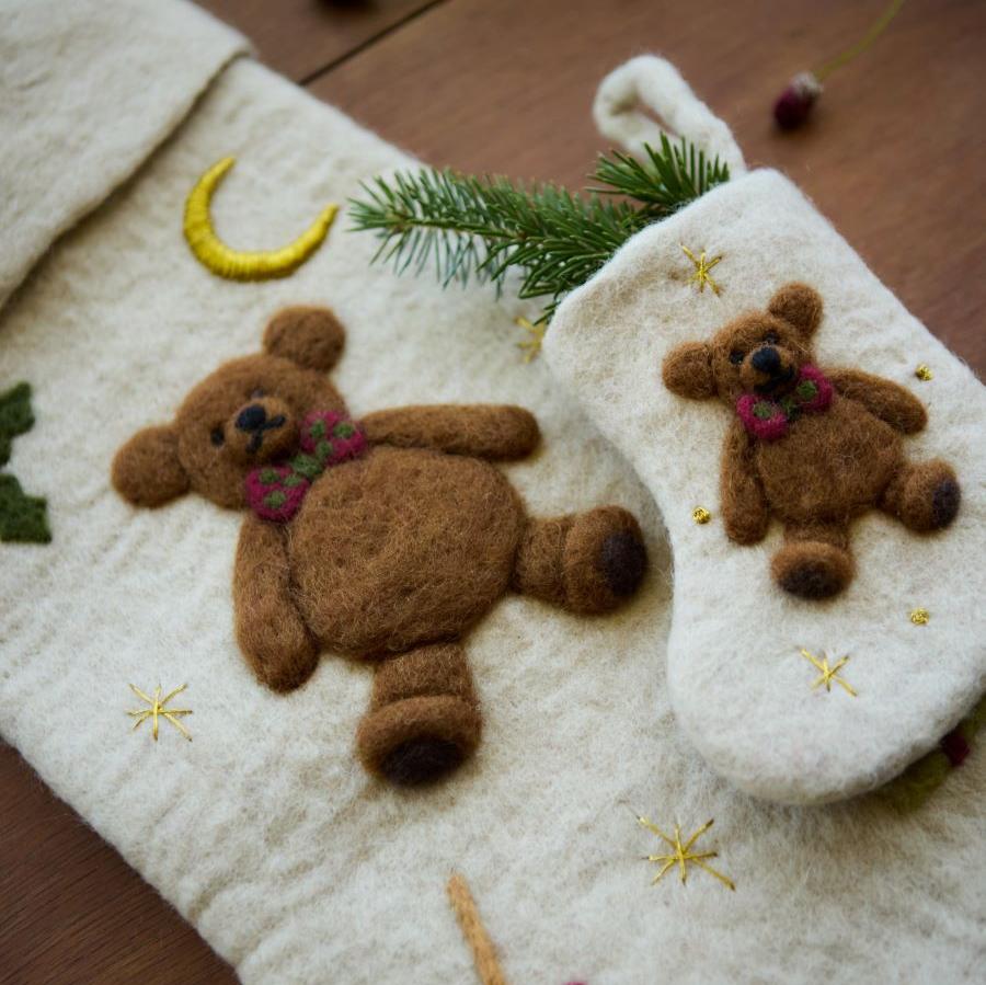 Mini Stocking Teddy Bear