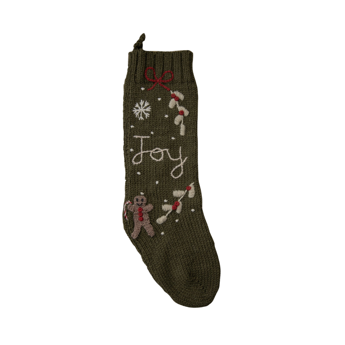 Gingerbread Stocking - Moss